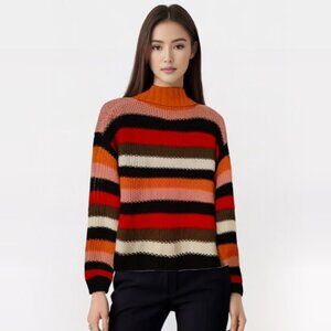 BLFD Womenwear On Trend Striped Knit Multicolor Sweater Size Small